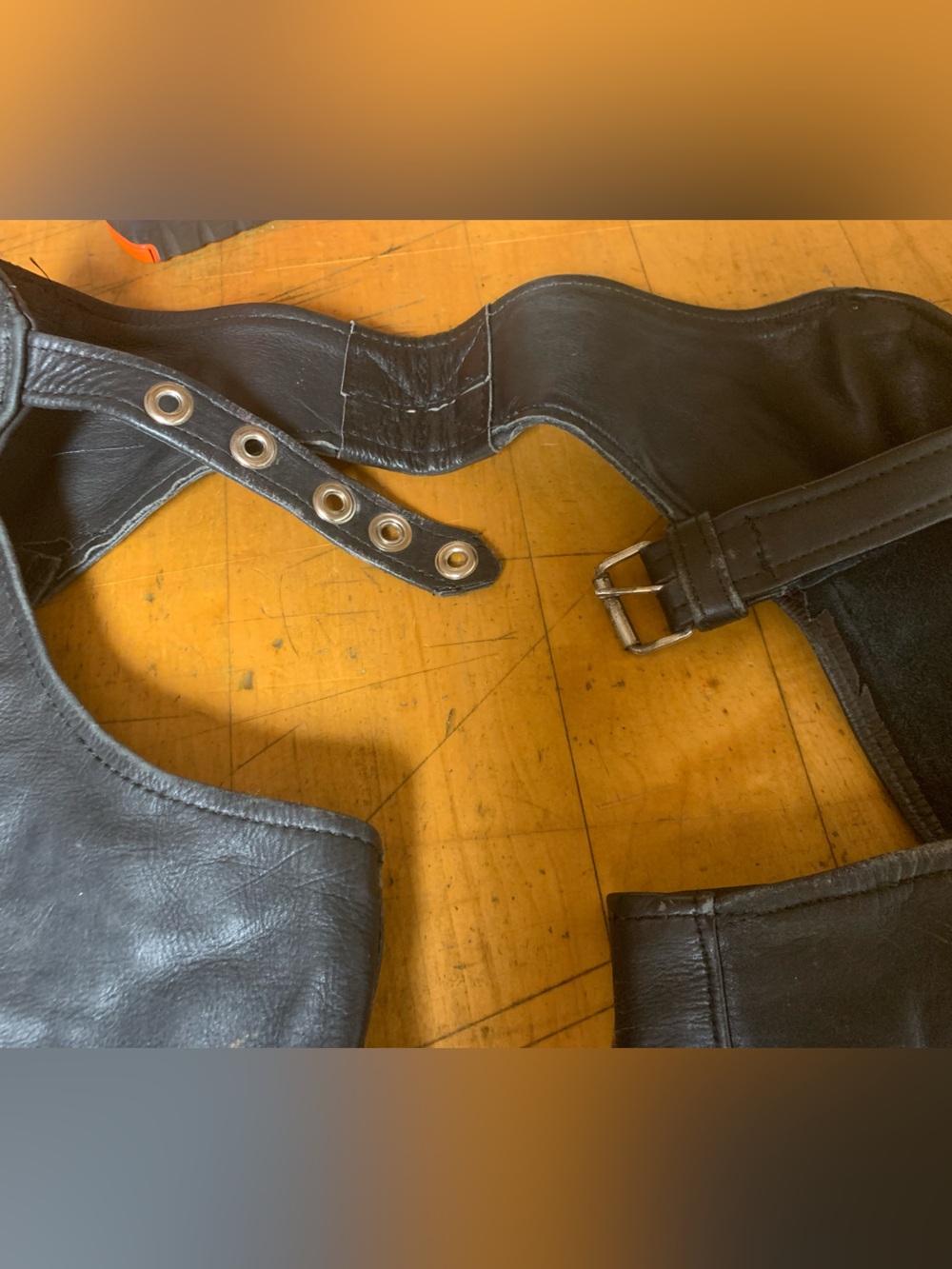 29L Black Leather Women's Chaps - XS/S - Picture 16 of 16